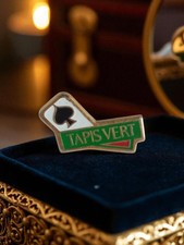 Pin's publicitaire ancien Tapis Vert rétro collection vintage années 80 90