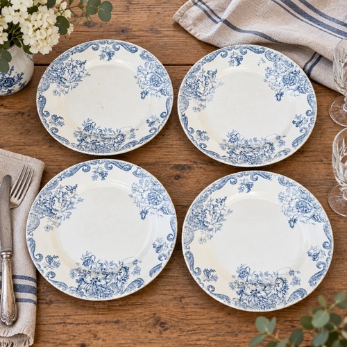Lot assiettes plates - de, 4