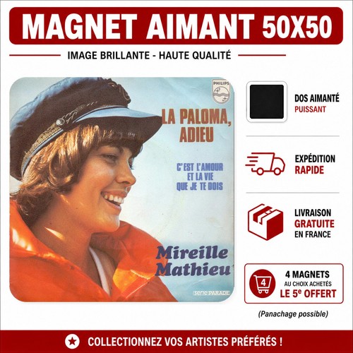 Magnet mireille mathieu - mathieu, la