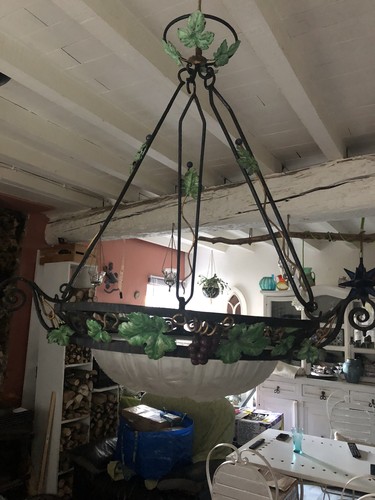 Superbe suspension fer forgé - superbe,