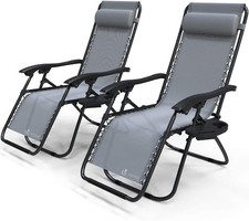Lot 2 Chaises Longues Jardin