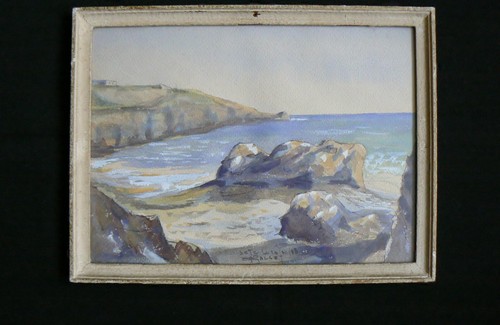Peinture ancienne côte - la,