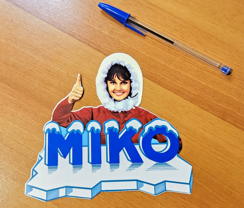 Miko autocollant ancien - miko,