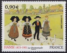 2009 FRANCE N°4400** La Promenade HANSI Tableau, FRANCE 2009 Painting NH
