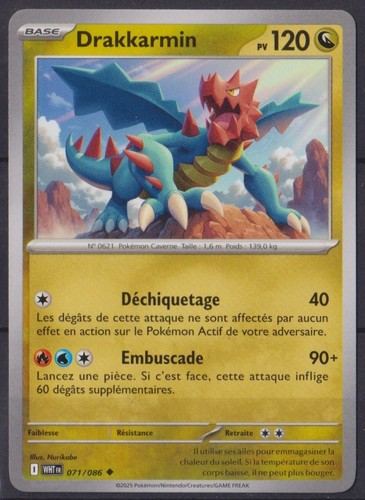 Carte pokemon drakkarmin - carte,