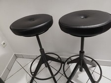 Tabourets de bar réglables noires, vendues par 2