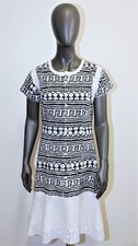 Vintage 80s cotton/linen Dress YVES SAINT LAURENT "Beachwear"  36 FR 4 US