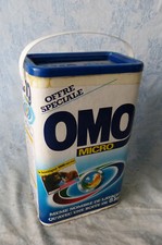 #Lessive# Ancien Baril 3.5 kg (vide) Lessive  Omo Micro (Hauteur : 32 cm)
