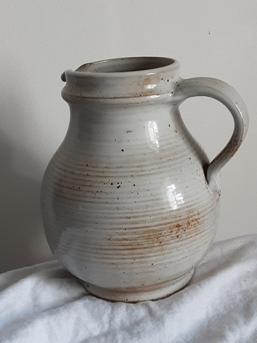 Pot lait grès du - à, marais