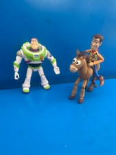 Woody / BUZZ L'ECLAIR  PARLE FRANCAIS / PILE-POILE LOT Figurine Jouet Toy Story
