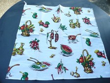 torchon ancien vintage en