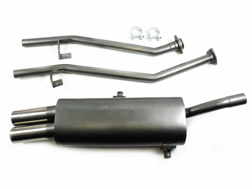 échappement sport 2x76mm - sport, pour