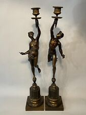 Paire de Bougeoirs en bronze