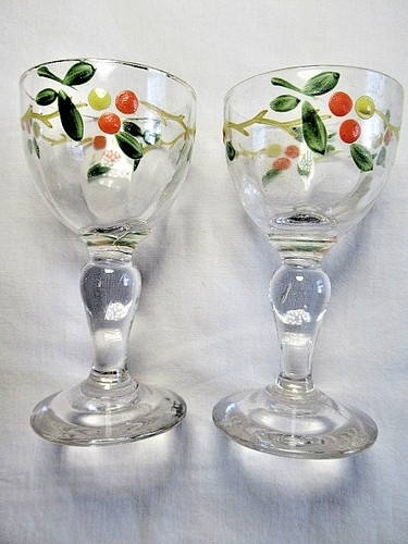 Verres liqueur emailles à - verres,