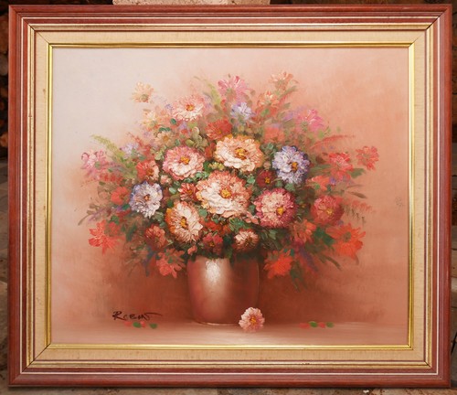 Grand tableau signé robin - tableau,