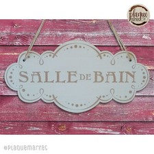 Plaque de Porte Salle de Bain