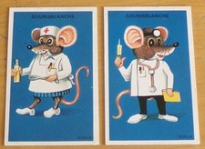 1988 BONUX  SOURISBLANCHE   2  CARTES  NEUVES