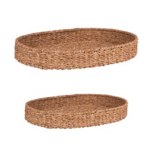 Set de 2 plateaux Jonc de mer fibre naturelle  47x36 cm