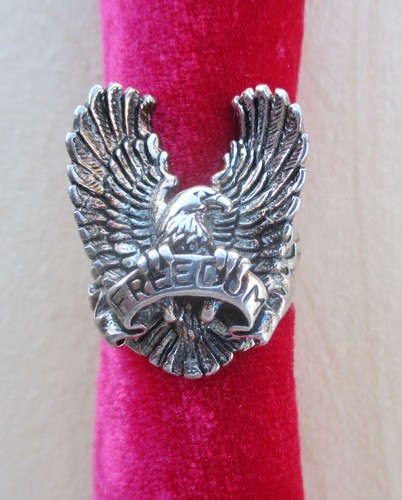 Bague aigle freedom biker - bague,