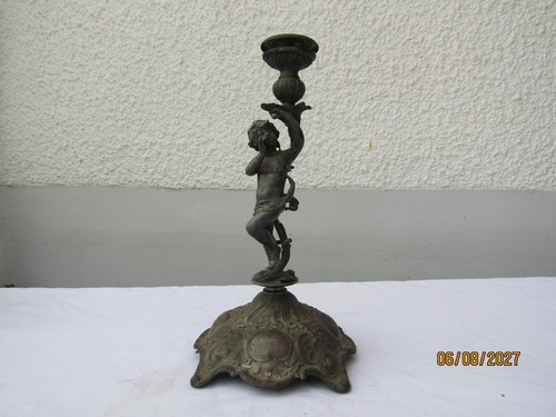 Ancien pied lampe métal - ancien,