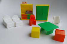 Lot mobilier maison de poupée vintage JEAN dolls  + autres miniatures années 70