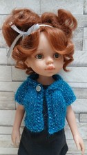 Gilet bleu pour poupée - gilet,