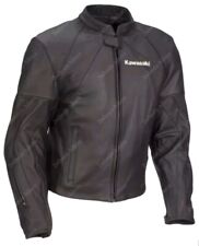 KAWASAKI Veste en Cuir de Moto Veste Motard en Cuir Veste en Cuir de Motard 50