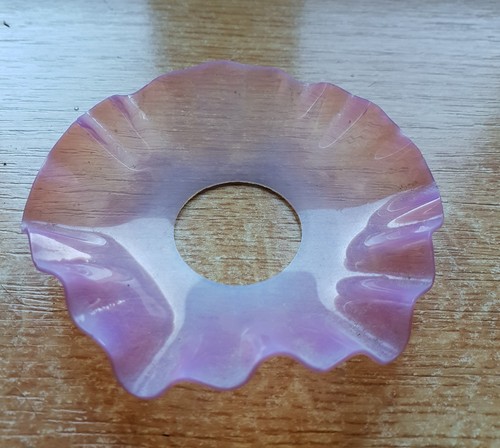 Bobèche rose opaline - bobèche,