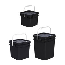 Seau de stockage alimentaire robuste, seau carré vide pour peinture,