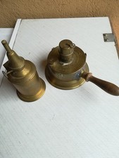 LOT ANCIEN RECHAUD LAITON LE SAUVEUR PIGEON ET LAMPE PIGEON