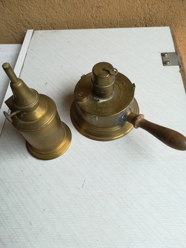 Lot ancien rechaud laiton - laiton, le