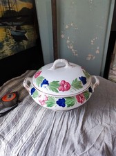 Grande Soupière/Légumier Niderviller Ancienne - Décor Floral Peint Main (XXe)