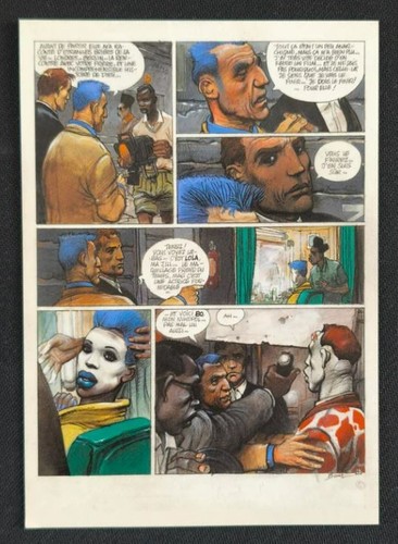Enki bilal planche originale - bilal,