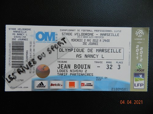 Ticket billet football - billet,