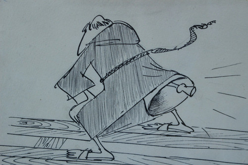 Exceptionnel dessin original