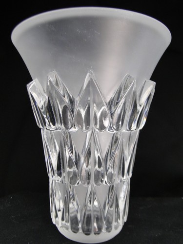 Rare vase feuilles cristal - vase,