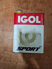 ANCIEN BIDON D'HUILE  IGOL  SPORT