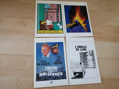 Lot cartes postales tintin - cartes,