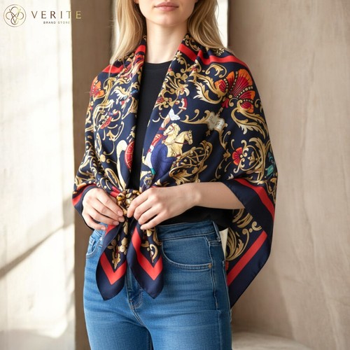 Rare vintage foulard soie - foulard, en