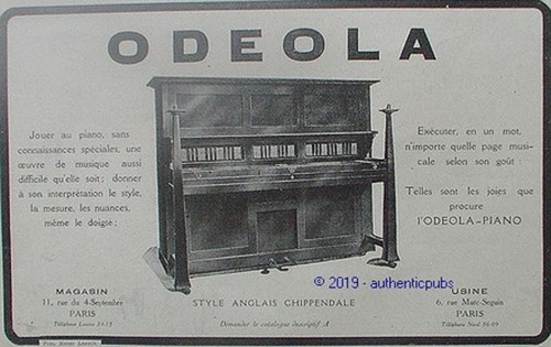 Publicite odeola piano - publicite,