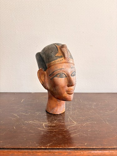 Ancien sculpture plâtre tête - ancien,