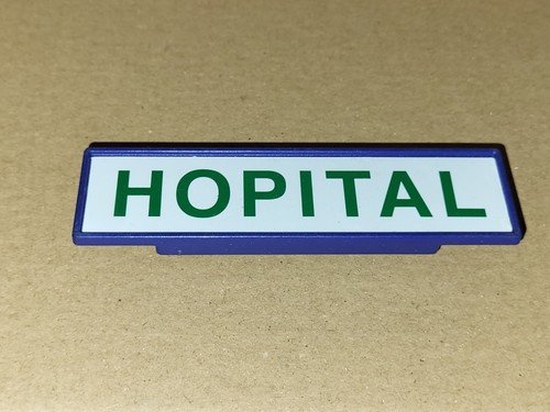 Playmobil panneau hopital - playmobil,