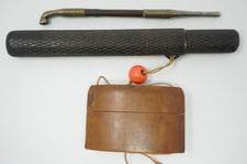 Inro japonais en bois avec