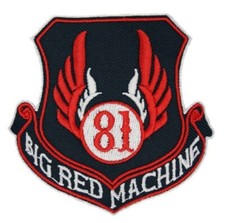 007 HELLS ANGELS Support 81 Patch Brodé "81 BIG RED MACHINE" Écusson