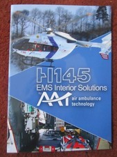 DEPLIANT PUB AIR AMBULANCE RANSHOFEN EUROCOPTER EC 145 EMS HELICOPTER BRA LIENNE