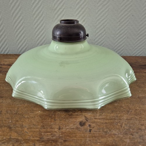 Ancienne suspension opaline - ancienne,