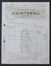 Facture ANGERS 1930 liqueurs