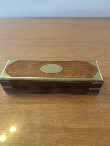 Plumier coffret bois avec - plumier, en