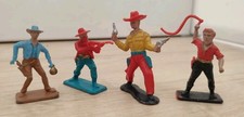 4 Figurines Cowboys Crescent