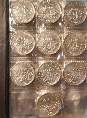 Lot pieces 5 francs - 10,